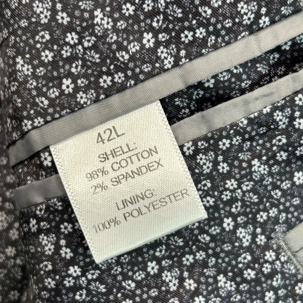 Madison Modern Fit Mens 42L Gray Cotton Blend Summer 2 Button‎ Blazer Sport Coat